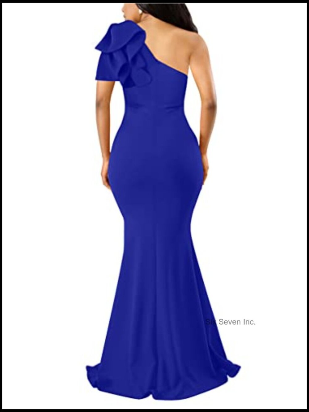 Sexy Sleeveless One Shoulder High Split Formal Evening Dress - Picture 2 of 7